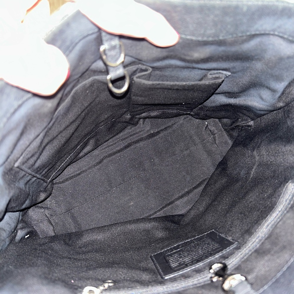 Coach Black and Gray Patterned Tote - Picture 6 of 12